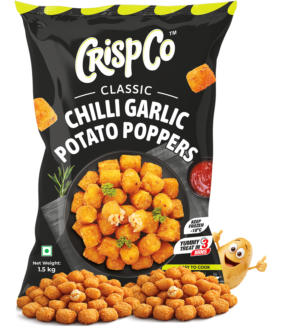 Chilli Garlic Potato Poppers CrispCo
